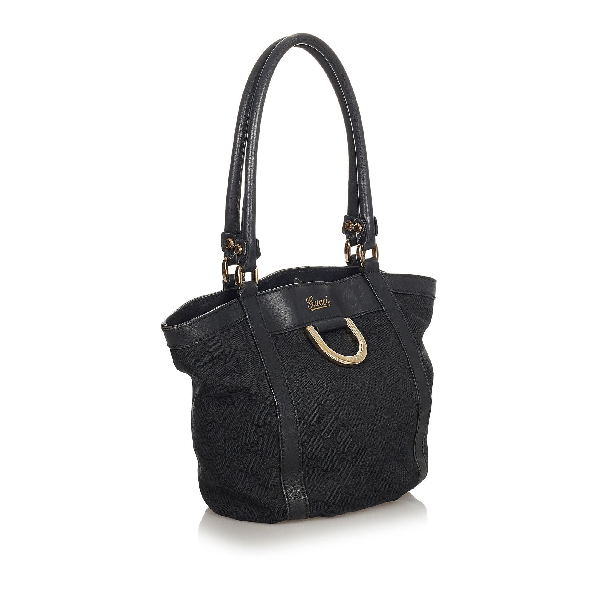 Gucci GG Abbey D-Ring Canvas Tote Bag (SHG-32494)