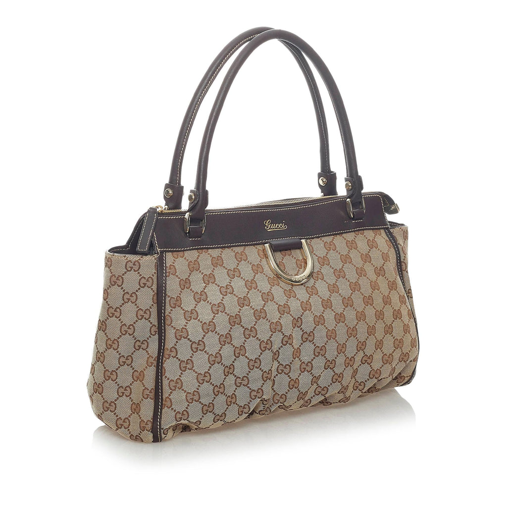 Gucci GG Abbey D-Ring Canvas Tote Bag (SHG-34492)