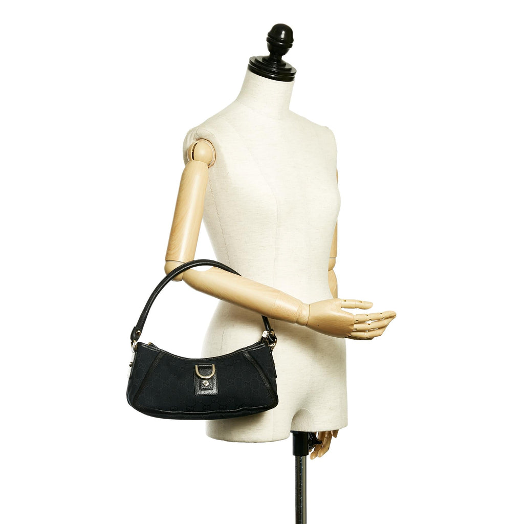 Gucci GG Canvas Abbey D-Ring Baguette (SHG-31784)