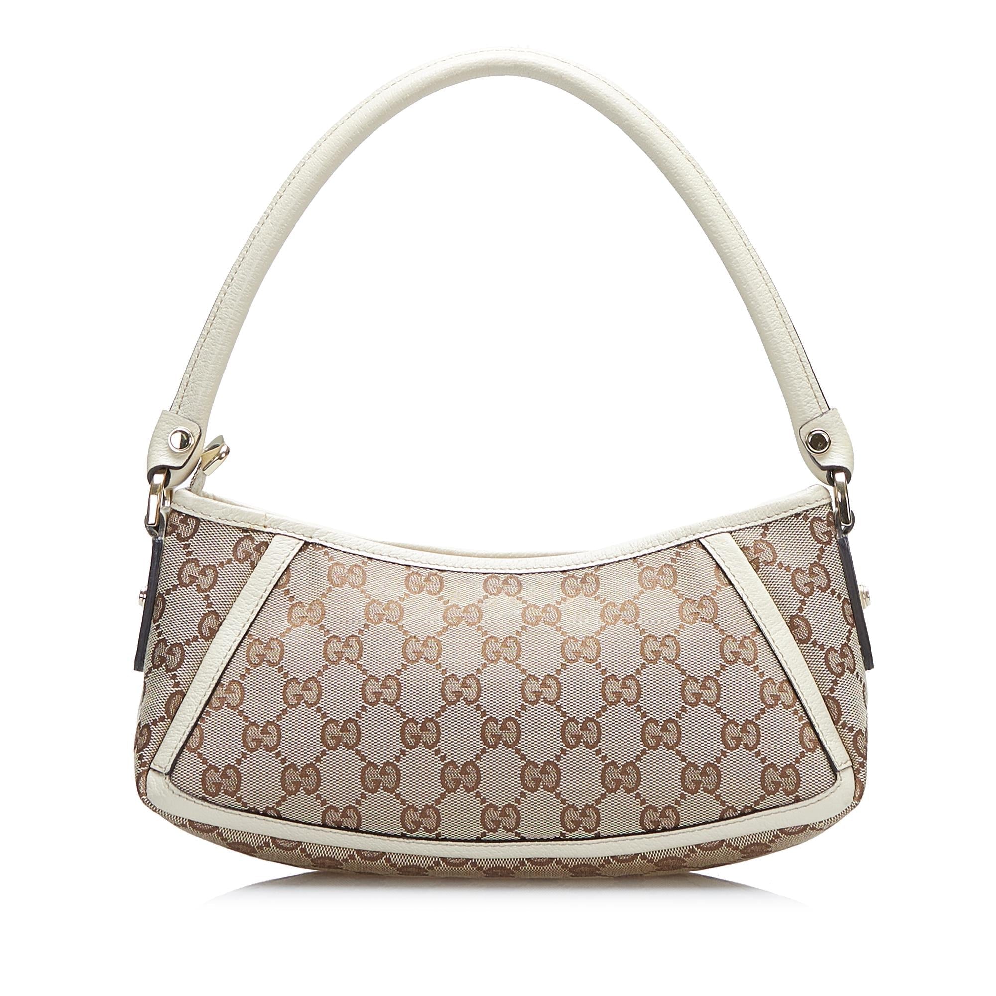 Gucci GG Canvas Abbey D-Ring Baguette (SHG-gsWroX)
