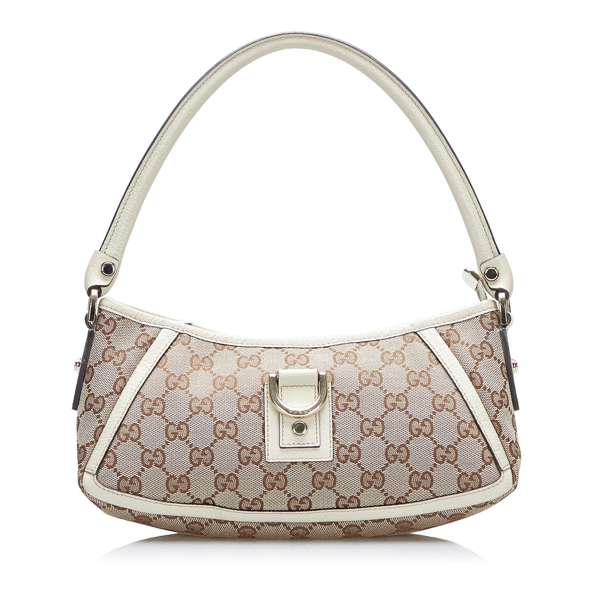 Gucci GG Canvas Abbey D-Ring Baguette (SHG-gsWroX)