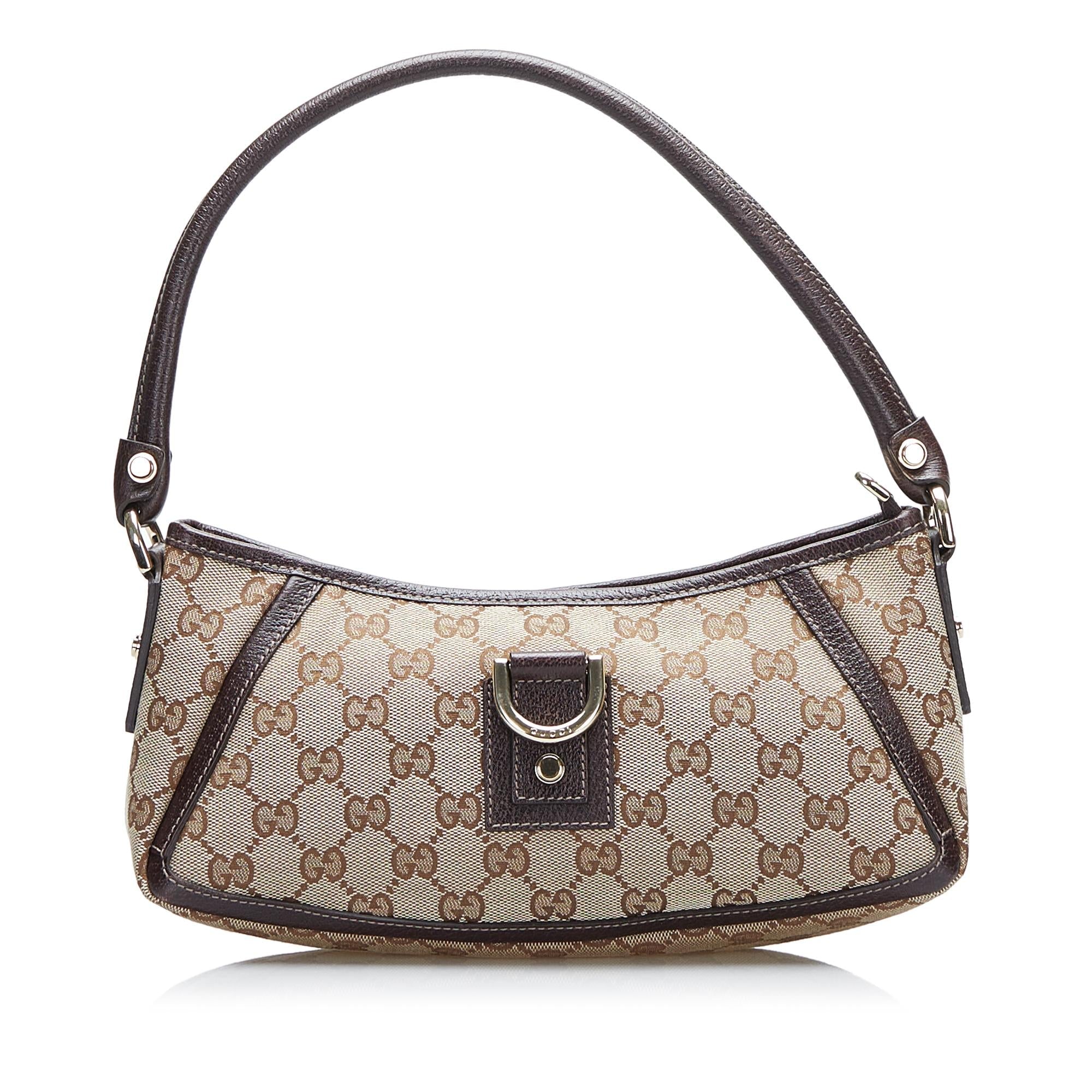 Gucci GG Canvas Abbey D-Ring Baguette (SHG-fGjZS8)