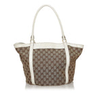 Gucci GG Canvas Abbey D-Ring Canvas Tote Bag (SHG-33377)