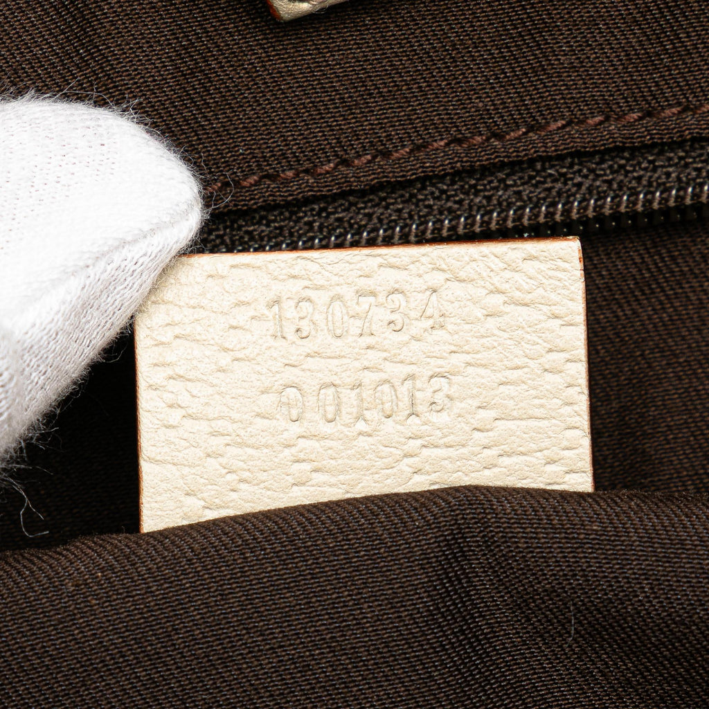 Gucci GG Canvas Abbey D Ring Convertible Satchel