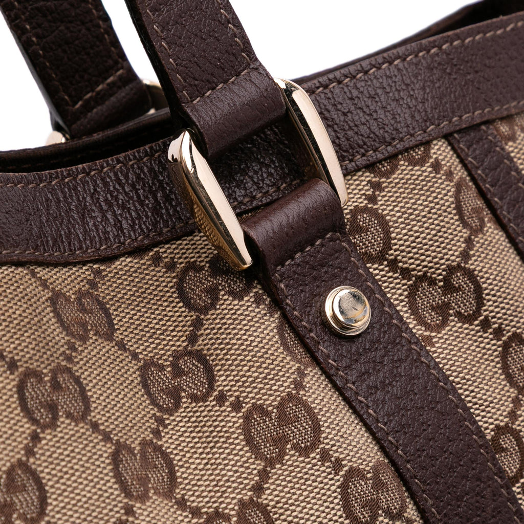 Gucci GG Canvas Abbey D Ring Convertible Satchel