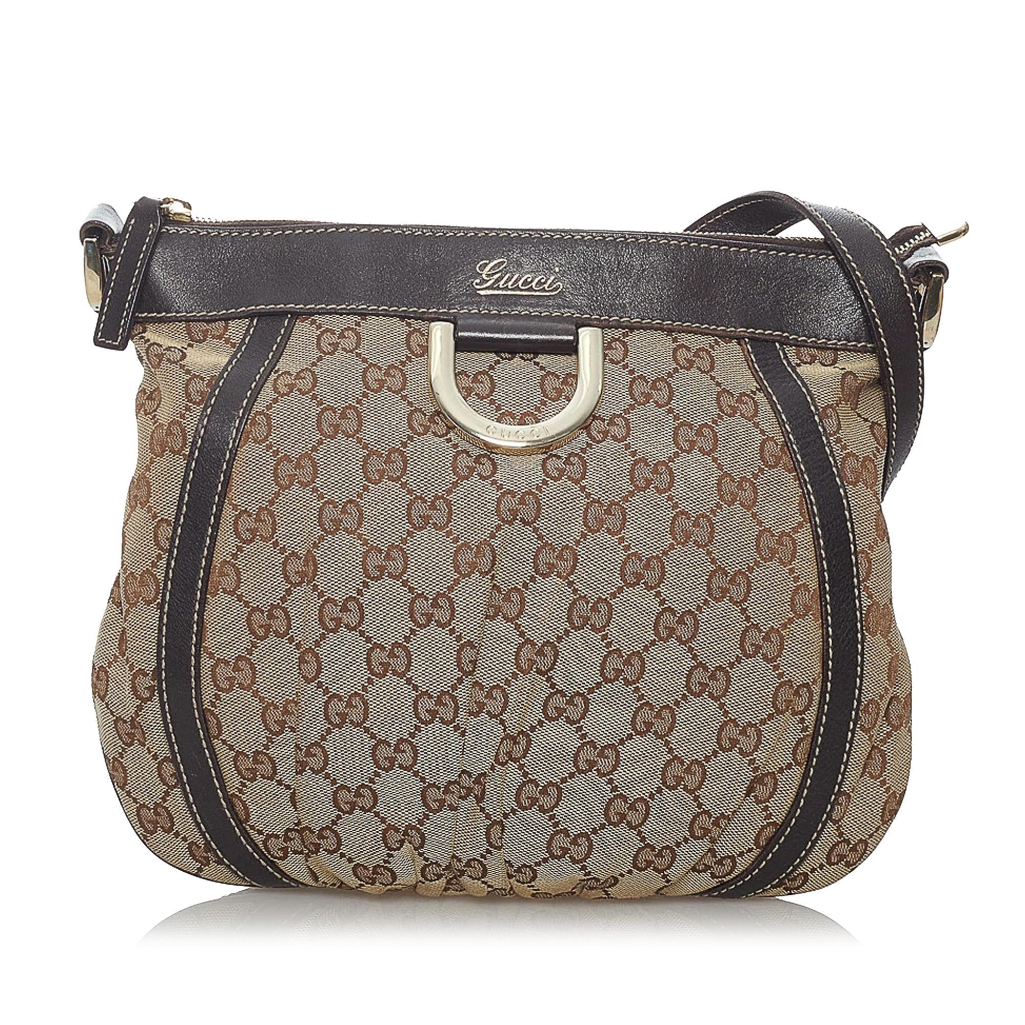Gucci GG Canvas Abbey D-Ring Crossbody Bag (SHG-29469)