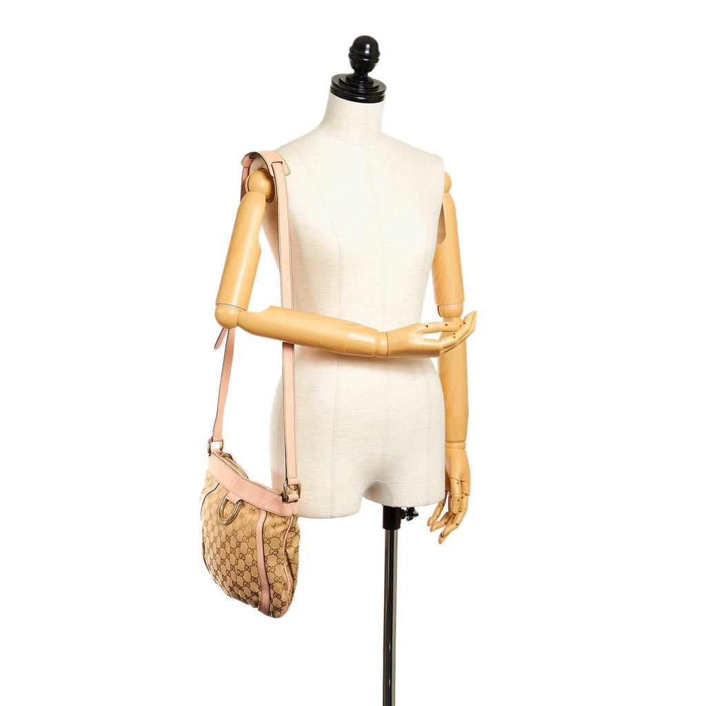 Gucci GG Canvas Abbey D-Ring Crossbody Bag (SHG-32404)