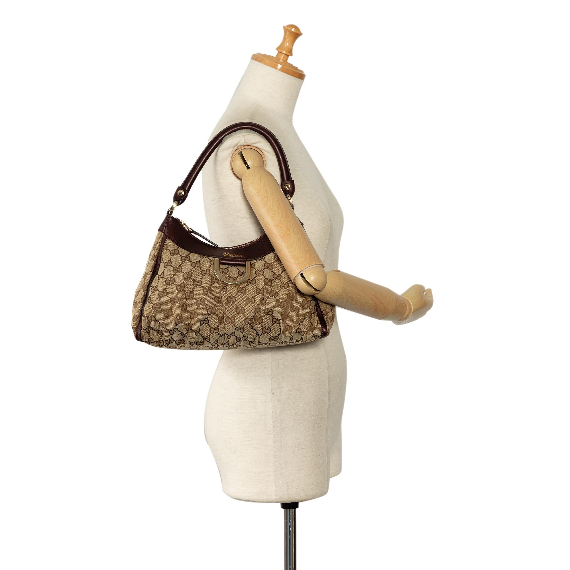 Gucci GG Canvas Abbey D-Ring Handbag (SHG-33rjfk)
