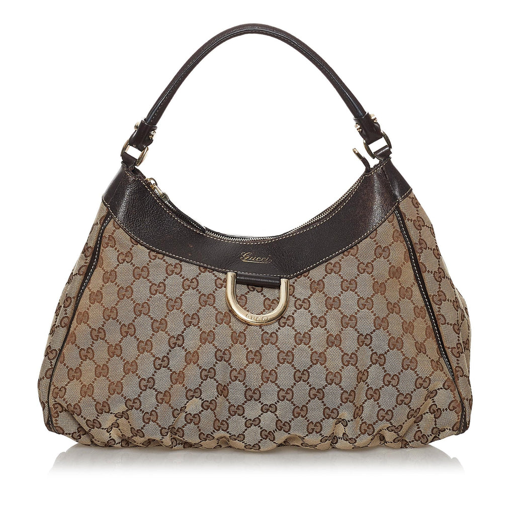 Gucci GG Canvas Abbey D-Ring Hobo Bag (SHG-30330)