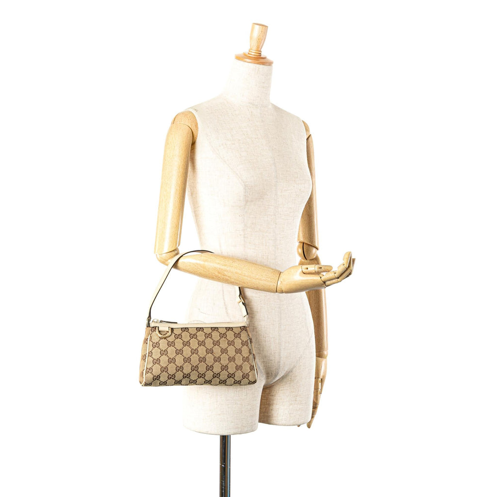 Gucci GG Canvas Abbey D Ring Pochette