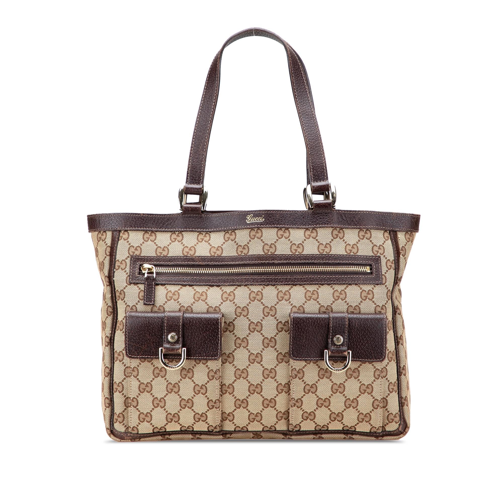 Gucci GG Canvas Abbey D Ring Pocket Tote