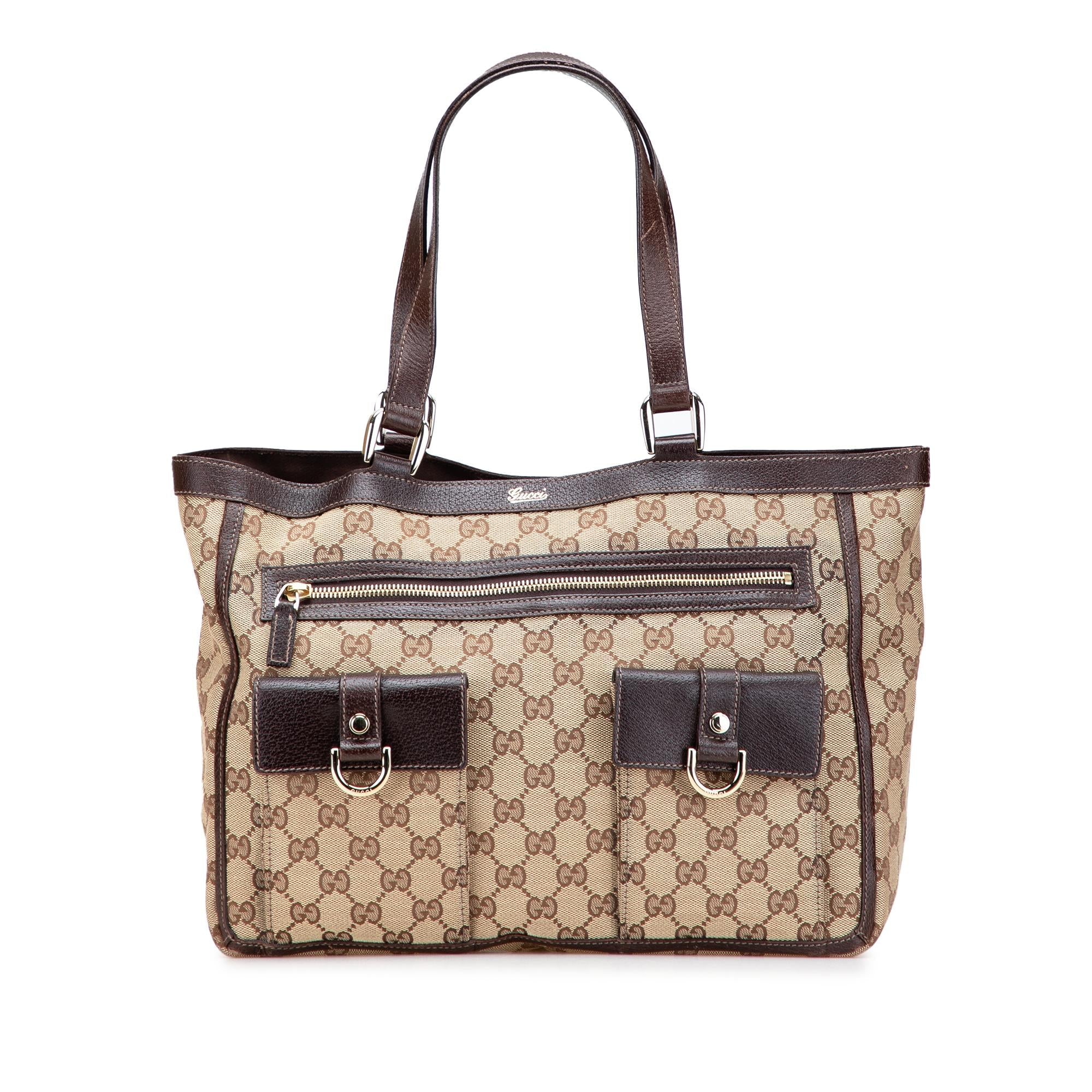 Gucci GG Canvas Abbey D Ring Pocket Tote