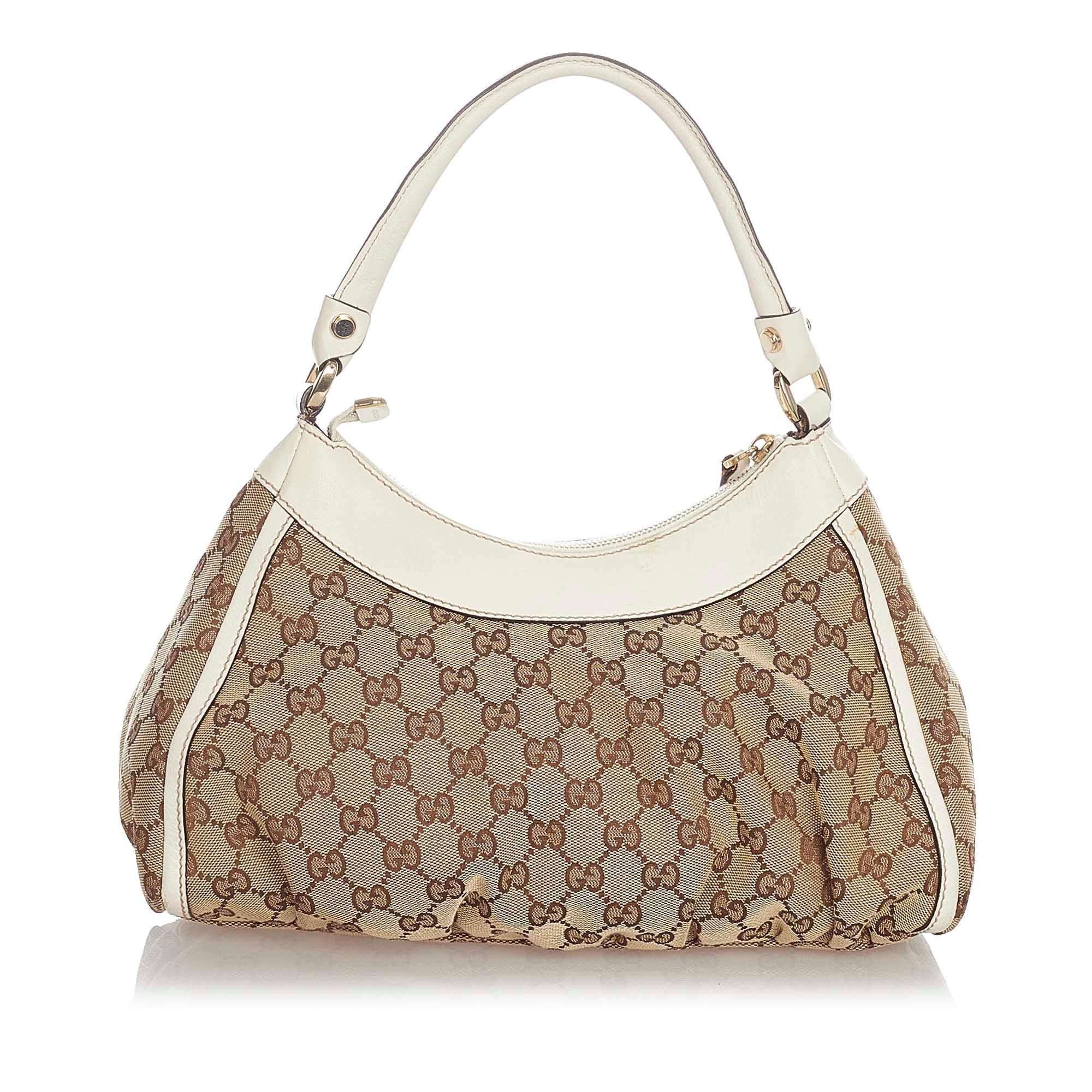 Gucci GG Canvas Abbey D-Ring Shoulder Bag (SHG-22689)