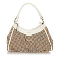 Gucci GG Canvas Abbey D-Ring Shoulder Bag (SHG-22689)