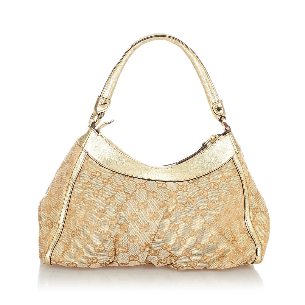 Gucci GG Canvas Abbey D-Ring Shoulder Bag (SHG-23962)