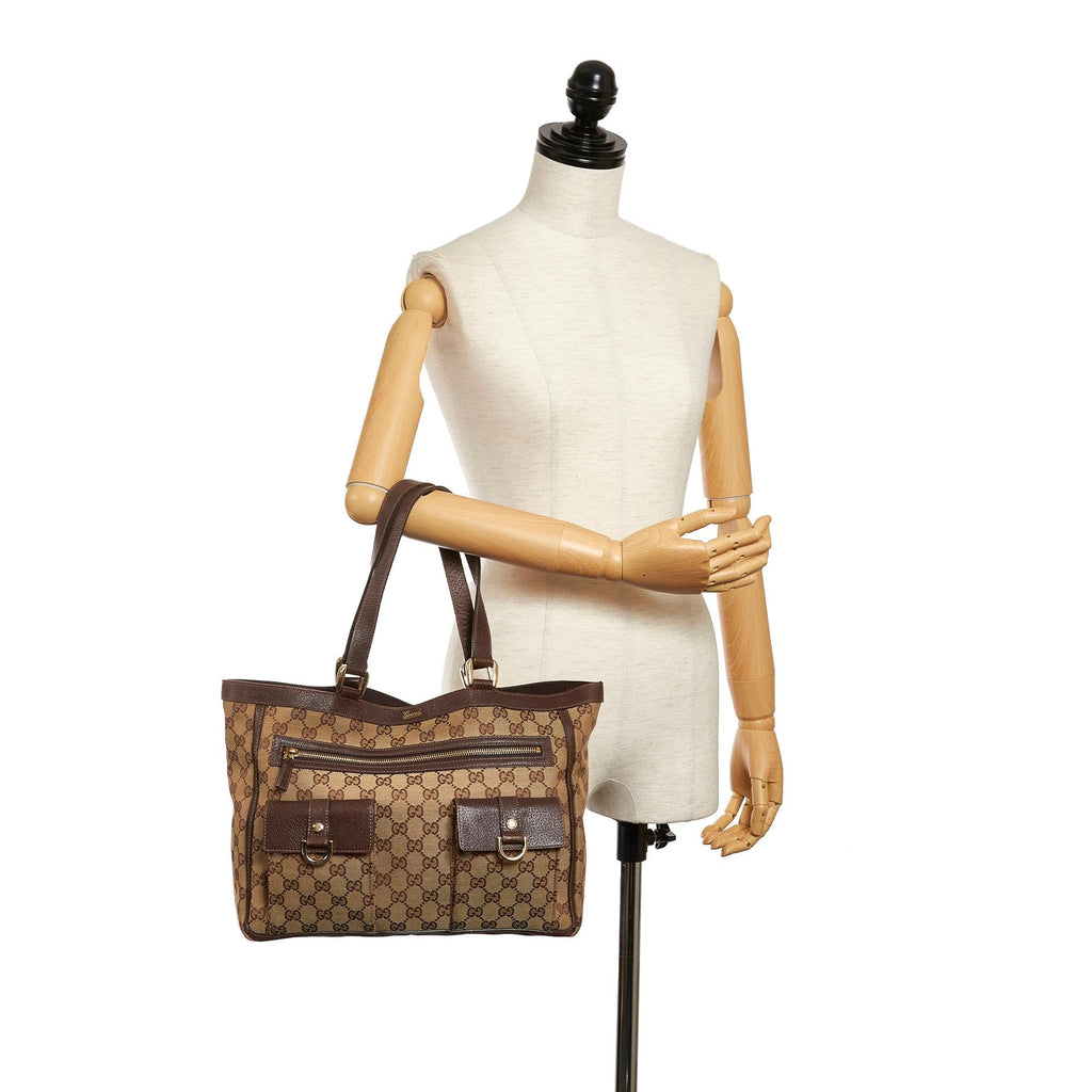 Gucci GG Canvas Abbey D-Ring Shoulder Bag (SHG-29968)