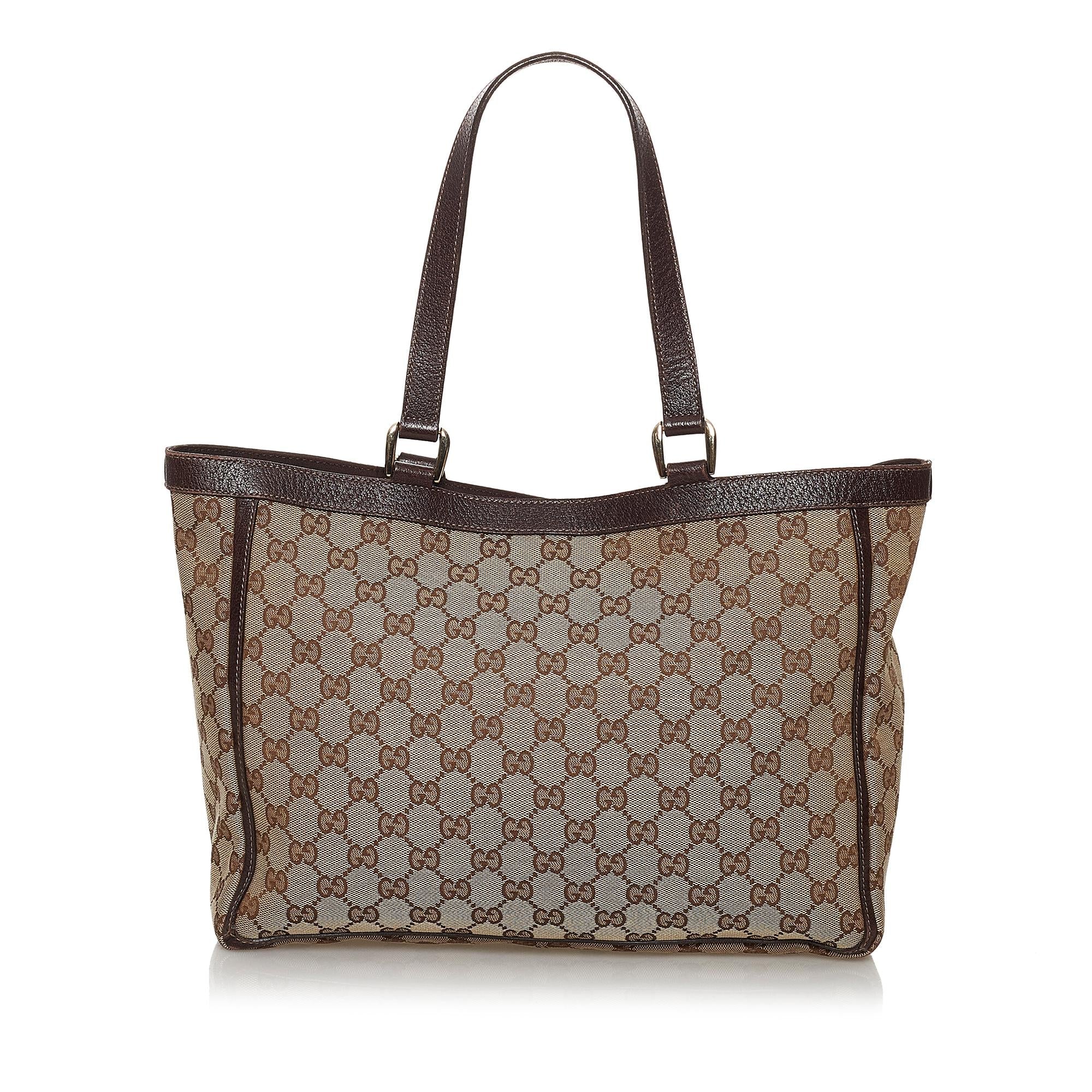 Gucci GG Canvas Abbey D-Ring Shoulder Bag (SHG-30118)