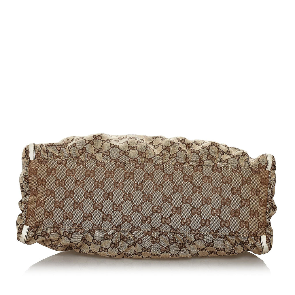 Gucci GG Canvas Abbey D-Ring Shoulder Bag (SHG-30184)