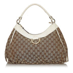 Gucci GG Canvas Abbey D-Ring Shoulder Bag (SHG-30184)