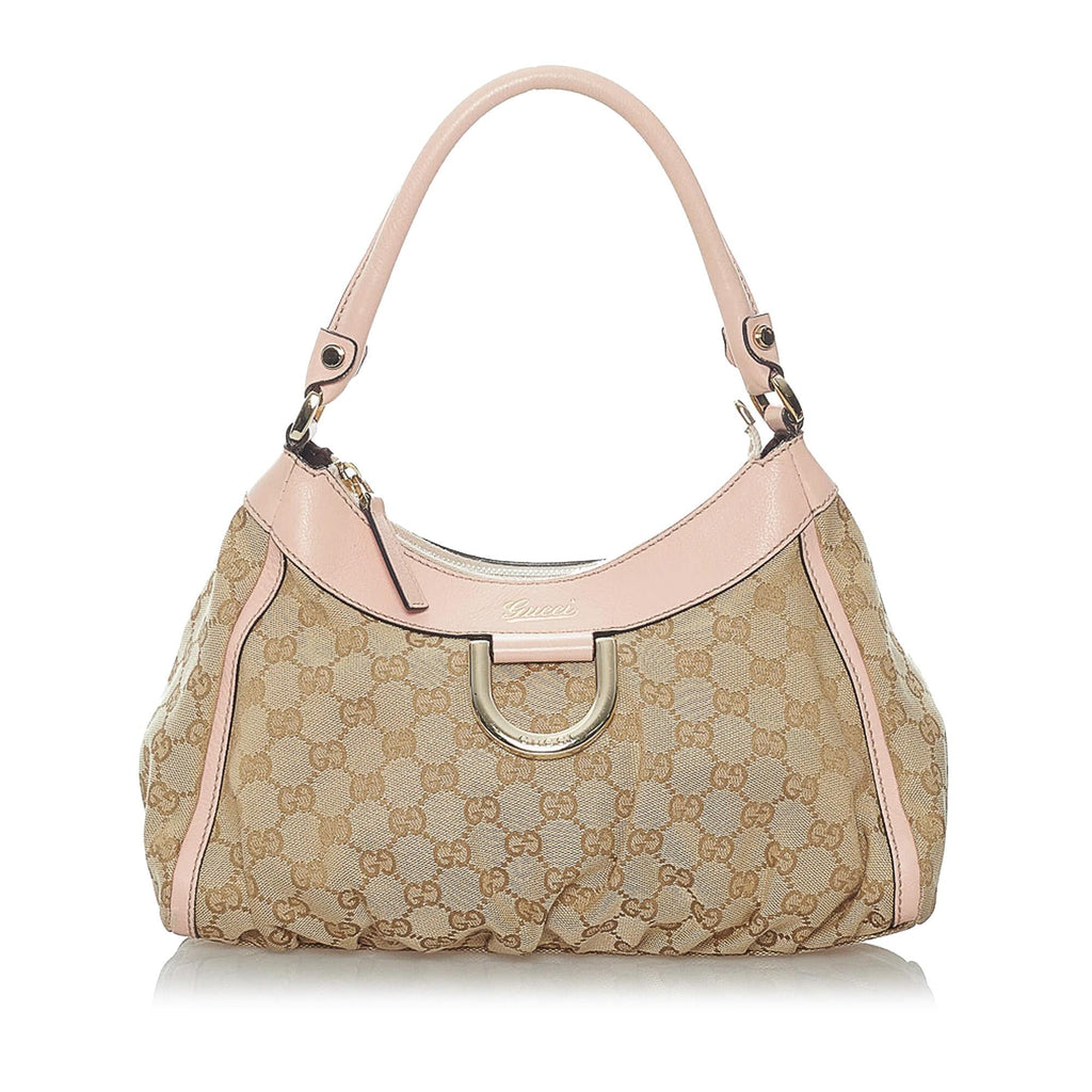 Gucci GG Canvas Abbey D-Ring Shoulder Bag (SHG-30194)