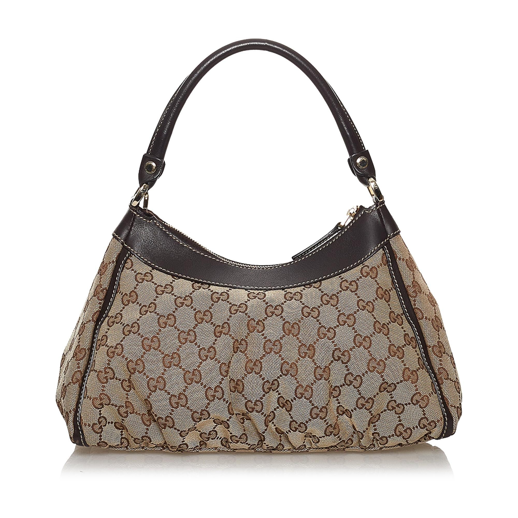 Gucci GG Canvas Abbey D-Ring Shoulder Bag (SHG-30748)