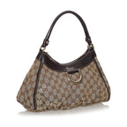 Gucci GG Canvas Abbey D-Ring Shoulder Bag (SHG-30748)
