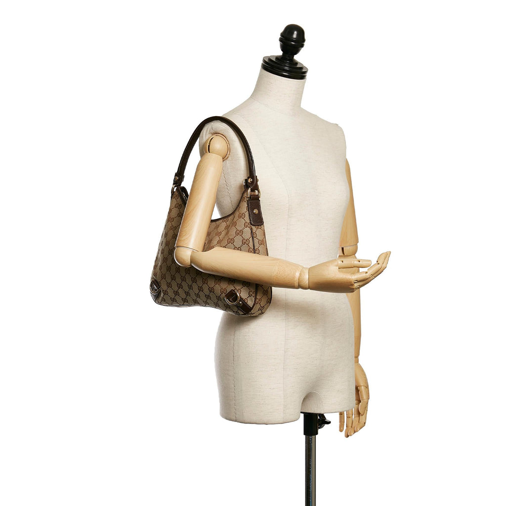 Gucci GG Canvas Abbey D-Ring Shoulder Bag (SHG-30808)