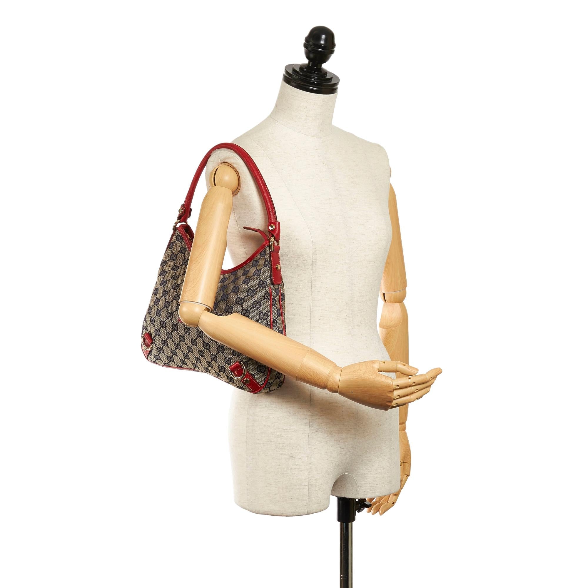 Gucci GG Canvas Abbey D-Ring Shoulder Bag (SHG-30958)