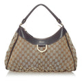 Gucci GG Canvas Abbey D-Ring Shoulder Bag (SHG-31464)