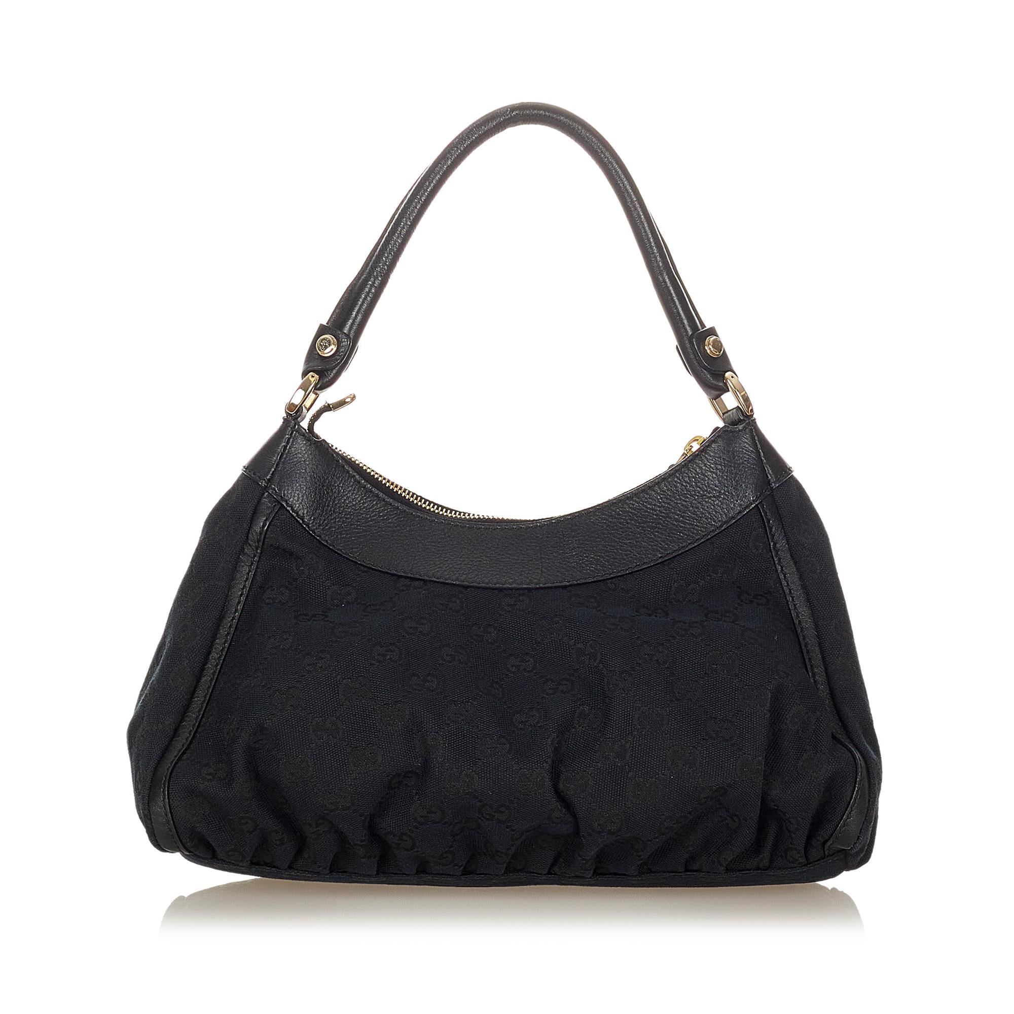 Gucci GG Canvas Abbey D-Ring Shoulder Bag (SHG-31950)