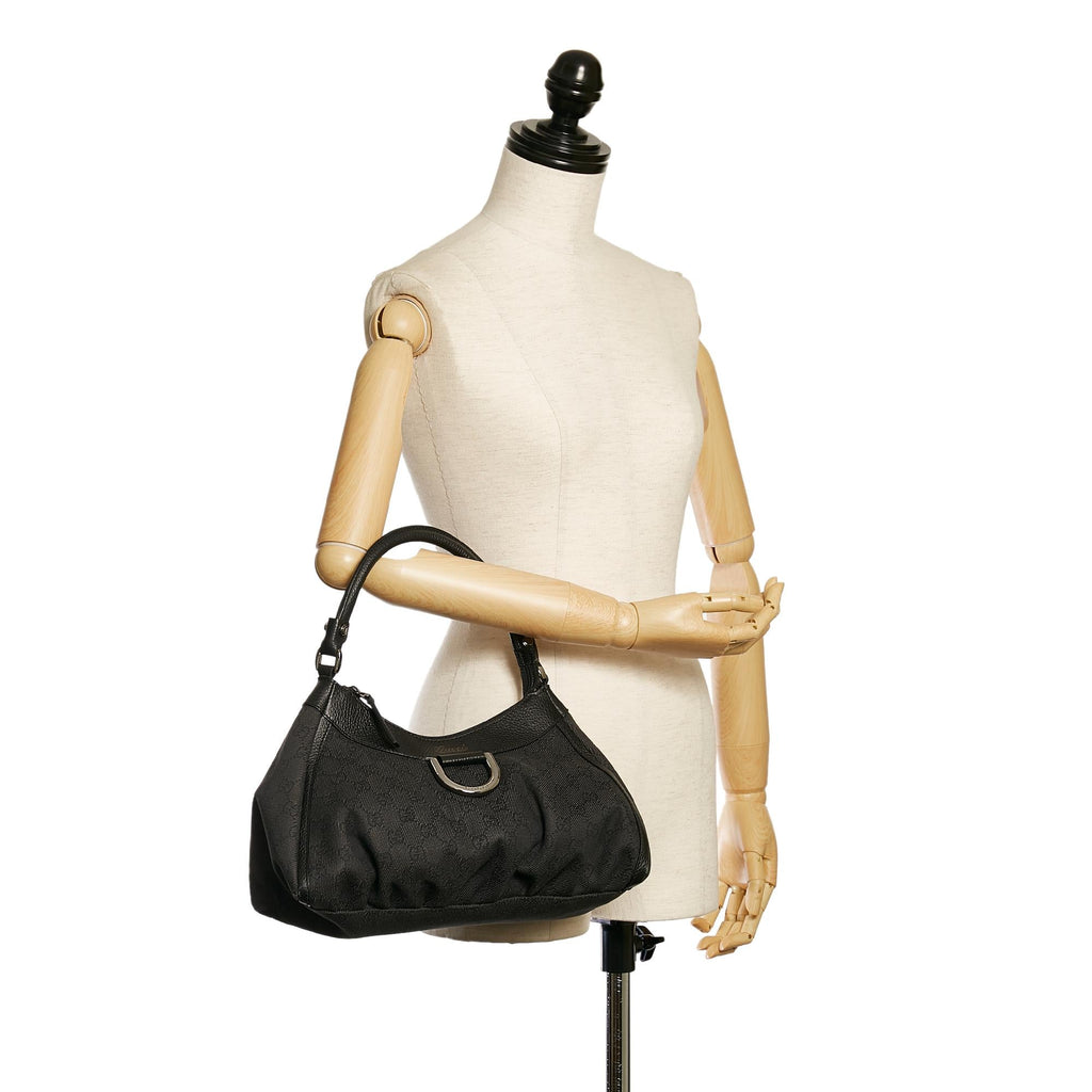 Gucci GG Canvas Abbey D-Ring Shoulder Bag (SHG-33709)