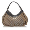 Gucci GG Canvas Abbey D-Ring Shoulder Bag (SHG-33751)