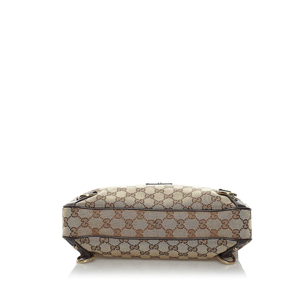 Gucci GG Canvas Abbey D-Ring Shoulder Bag (SHG-33753)