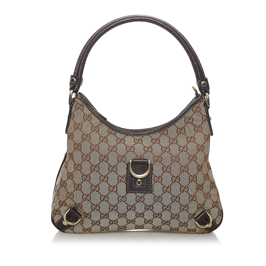 Gucci GG Canvas Abbey D-Ring Shoulder Bag (SHG-33753)