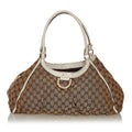 Gucci GG Canvas Abbey D-Ring Shoulder Bag (SHG-34093)