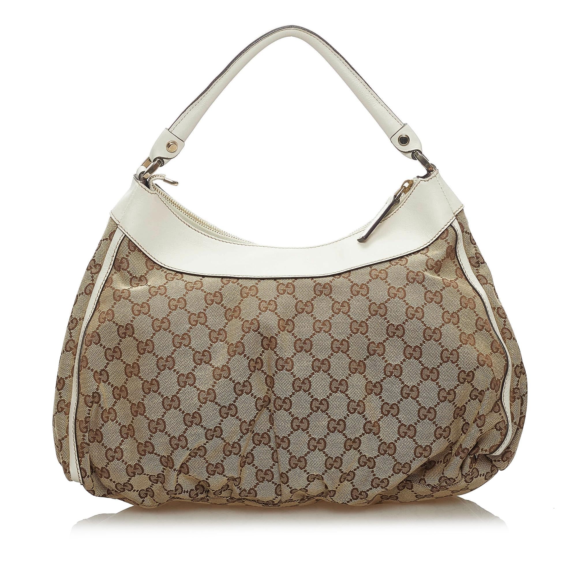 Gucci GG Canvas Abbey D-Ring Shoulder Bag (SHG-34226)