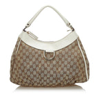 Gucci GG Canvas Abbey D-Ring Shoulder Bag (SHG-34226)