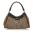 Gucci GG Canvas Abbey D-Ring Shoulder Bag (SHG-34625)