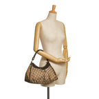 Gucci GG Canvas Abbey D-Ring Shoulder Bag (SHG-34625)