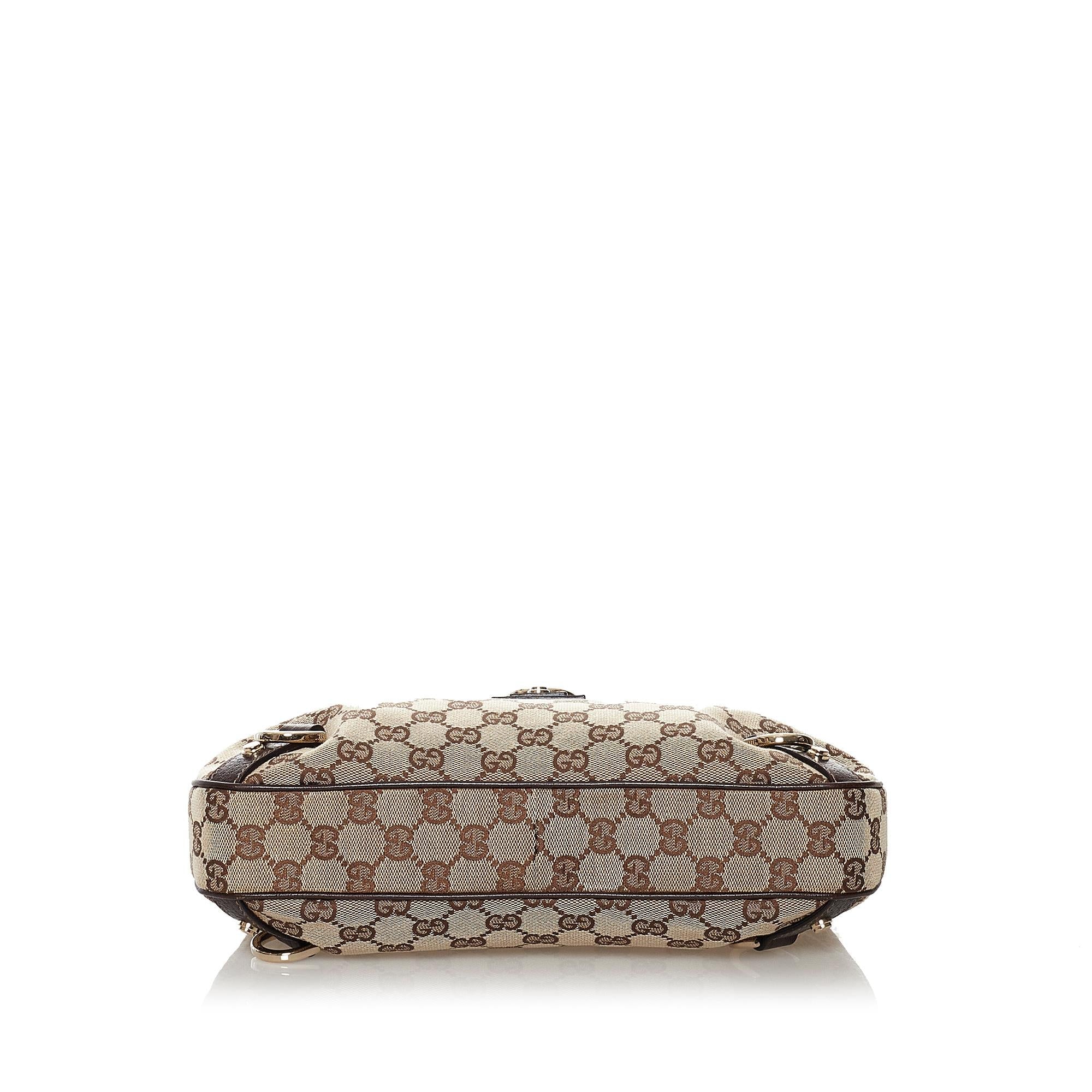Gucci GG Canvas Abbey D-Ring Shoulder Bag (SHG-34720)