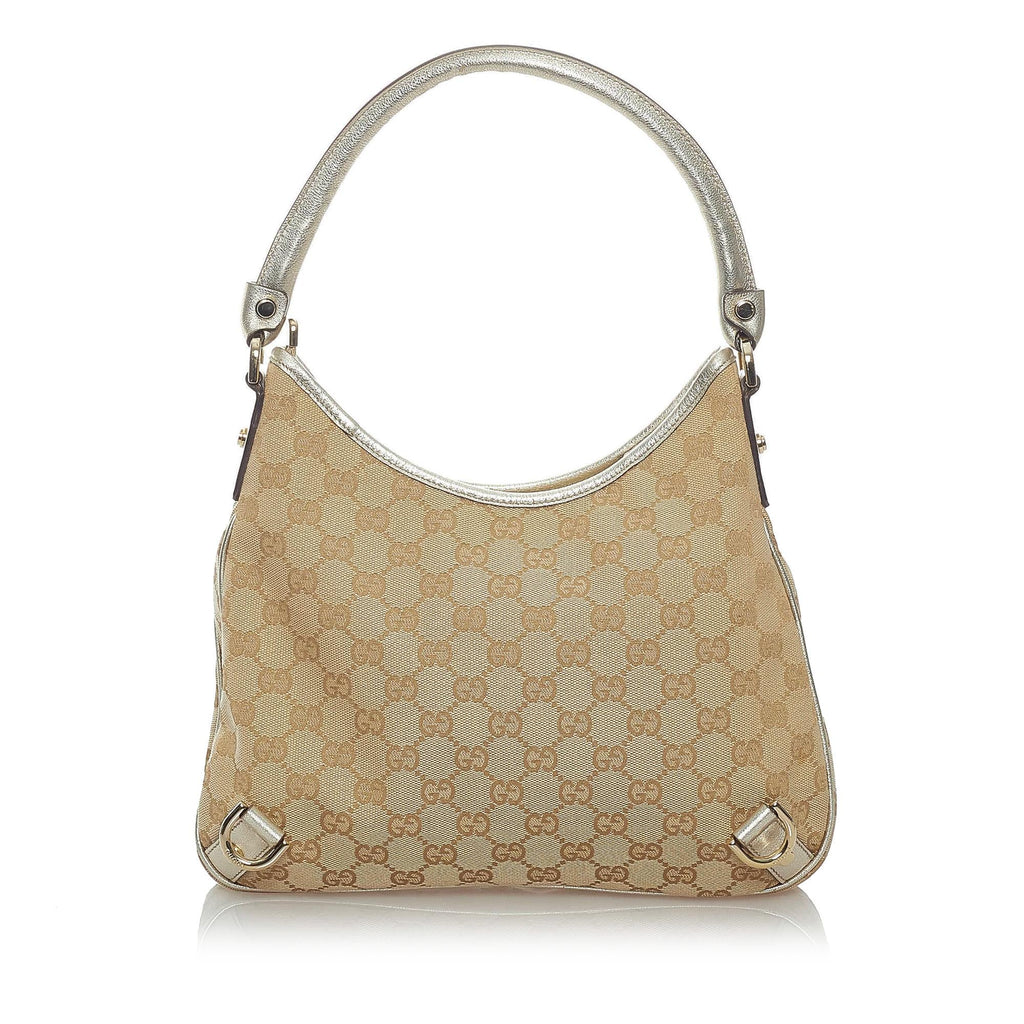 Gucci GG Canvas Abbey D-Ring Shoulder Bag (SHG-34762)