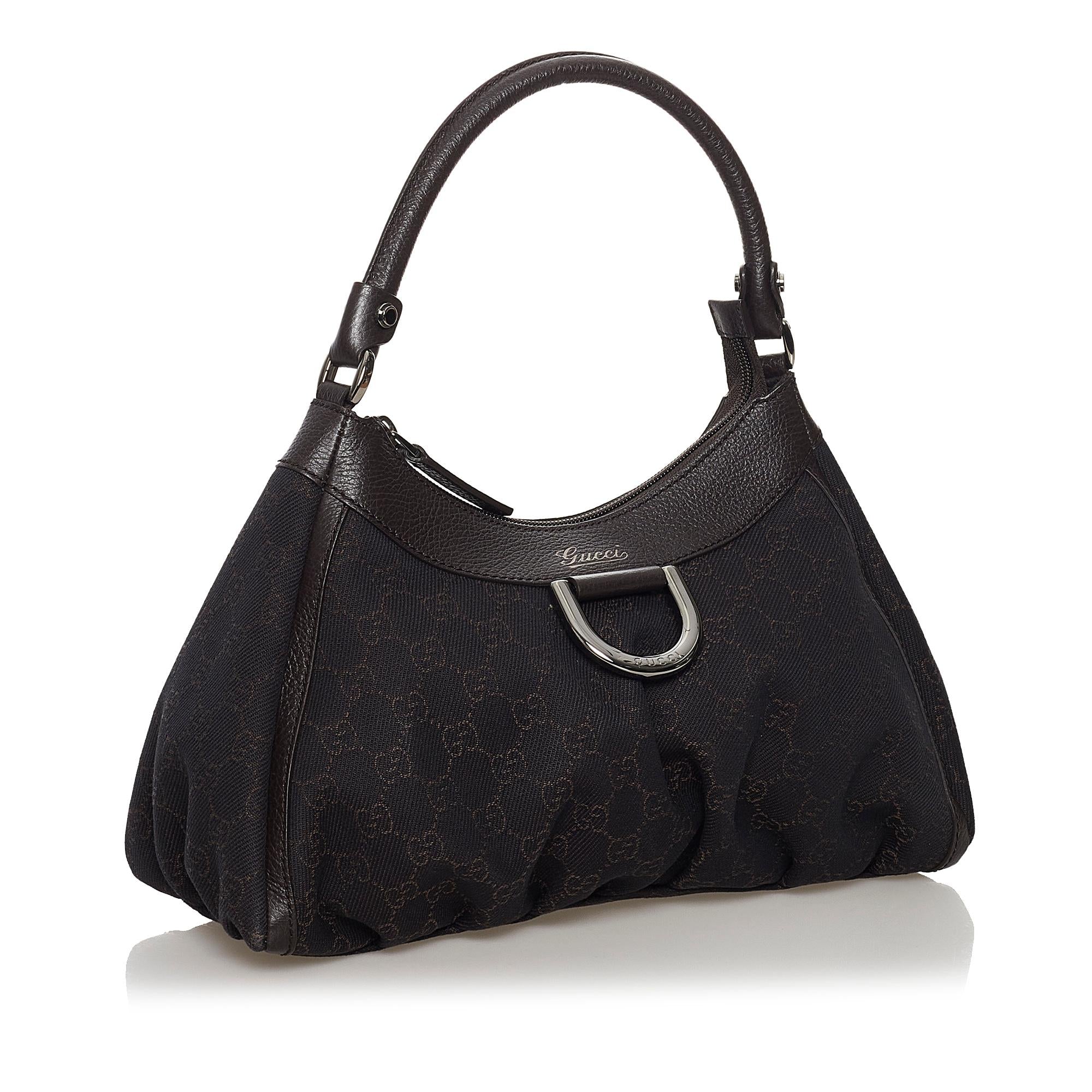 Gucci GG Canvas Abbey D-Ring Shoulder Bag (SHG-34775)