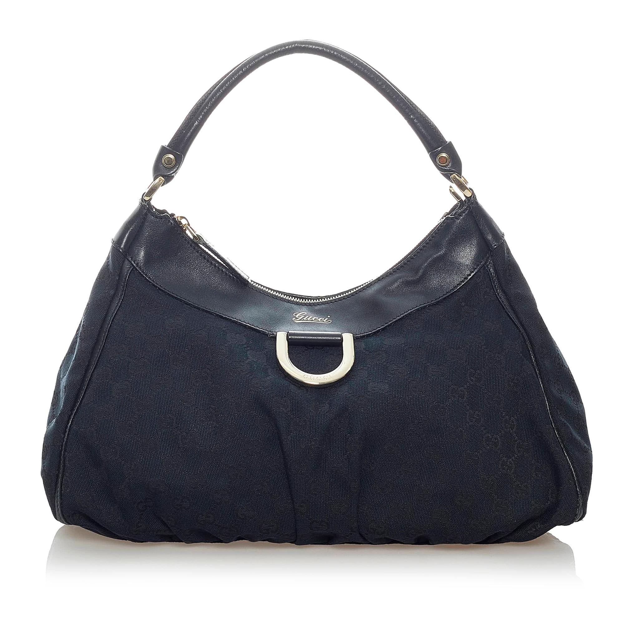 Gucci GG Canvas Abbey D-Ring Shoulder Bag (SHG-36145)