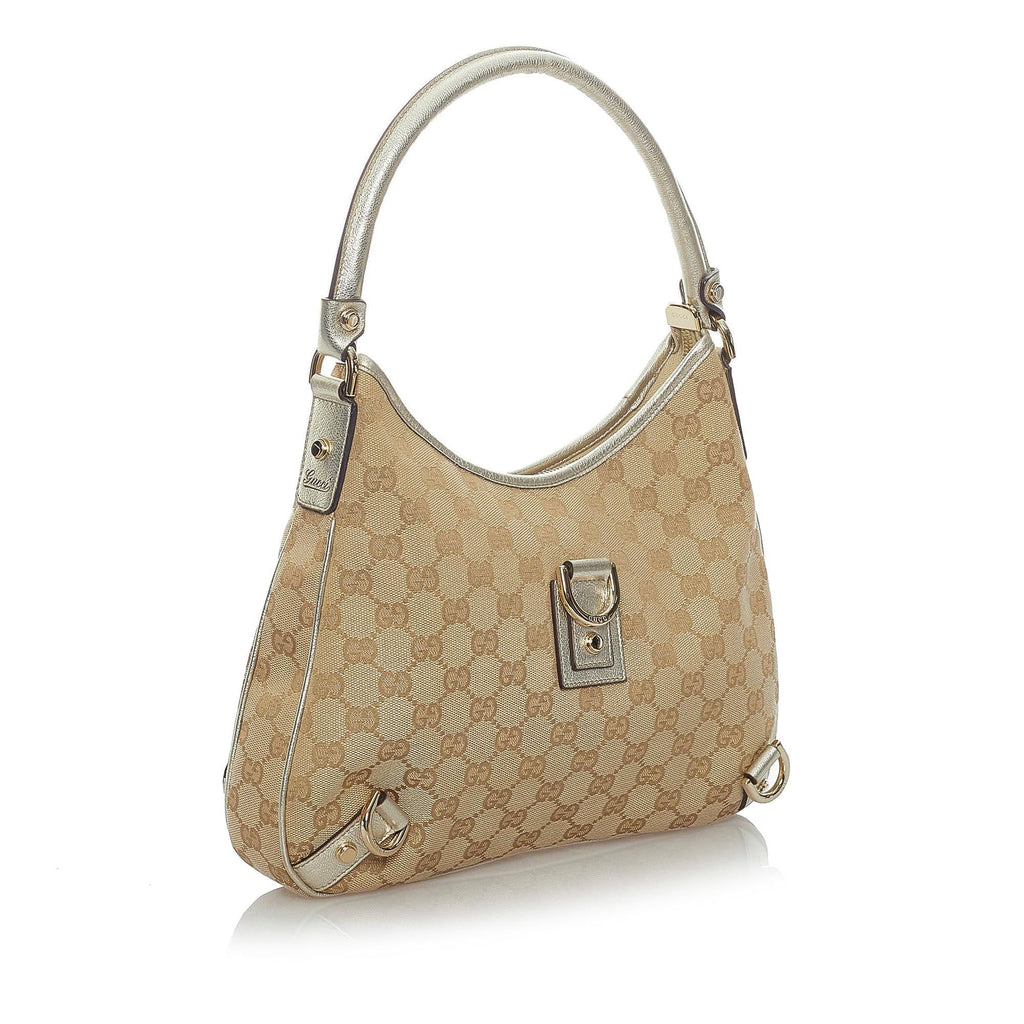 Gucci GG Canvas Abbey D-Ring Shoulder Bag (SHG-36153)