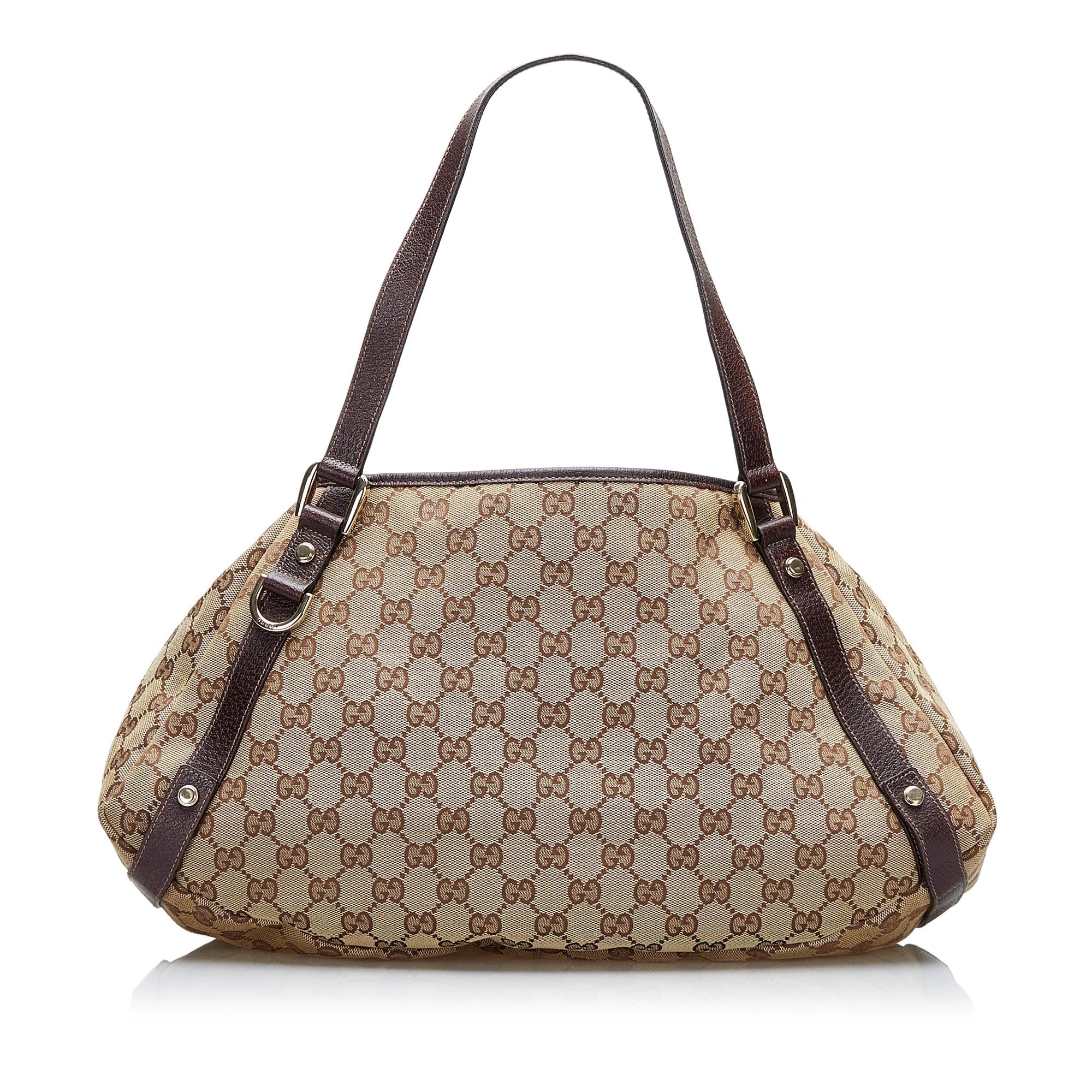 Gucci GG Canvas Abbey D-Ring Shoulder Bag (SHG-PVlVJH)