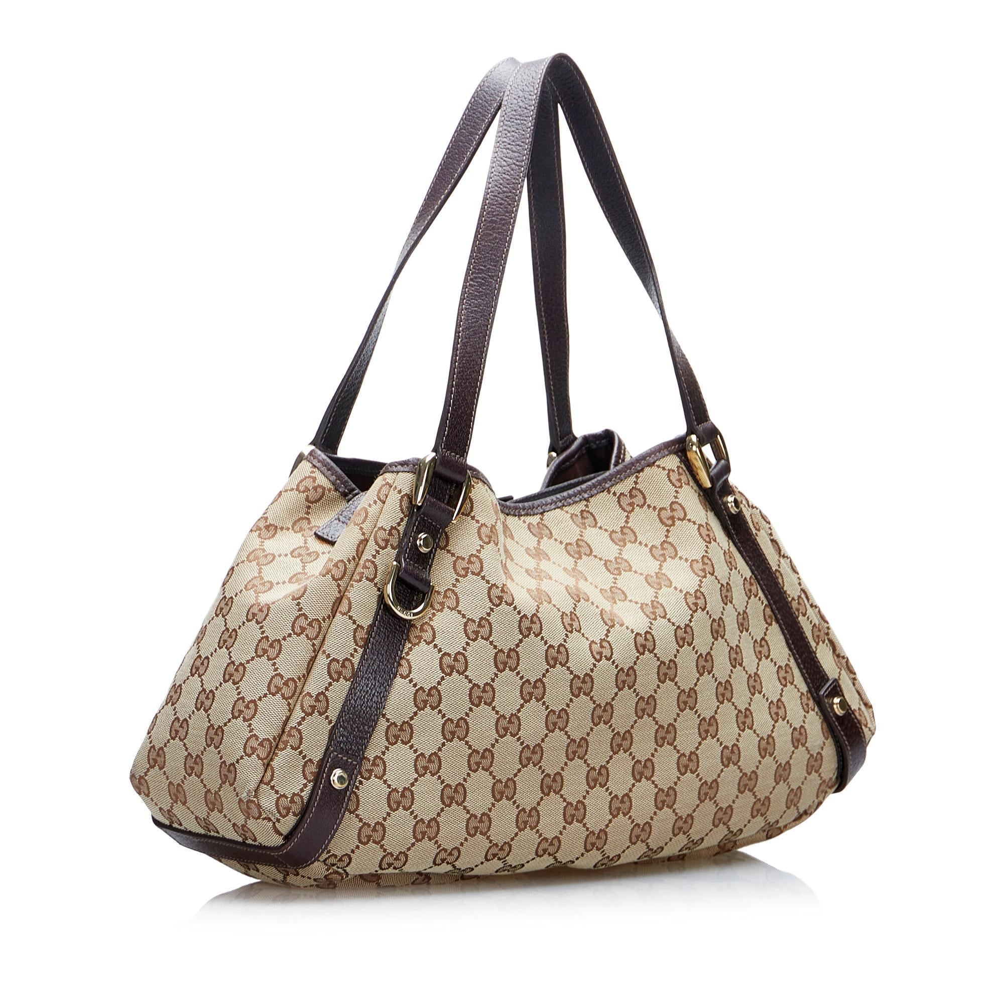 Gucci GG Canvas Abbey D-Ring Shoulder Bag (SHG-1FtxtO)