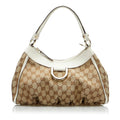 Gucci GG Canvas Abbey D-Ring Shoulder Bag (SHG-Qbw6rY)