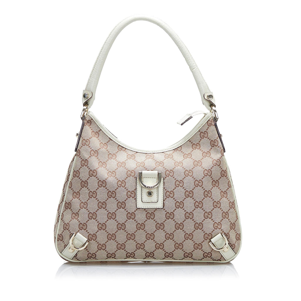 Gucci GG Canvas Abbey D-Ring Shoulder Bag (SHG-F1G55E)