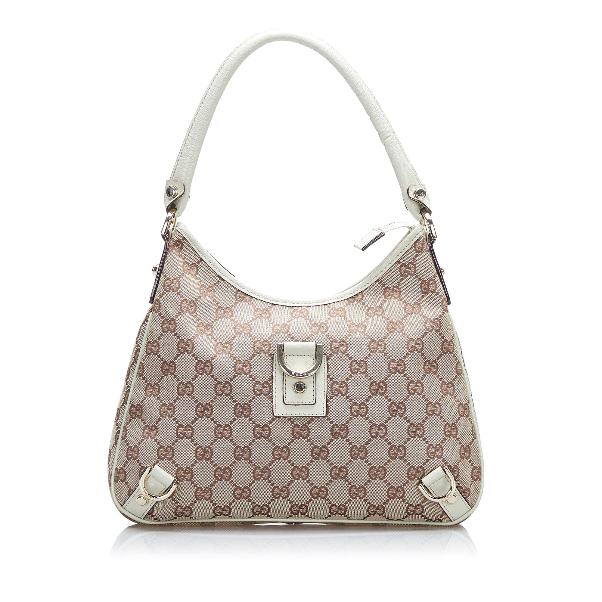 Gucci GG Canvas Abbey D-Ring Shoulder Bag (SHG-F1G55E)