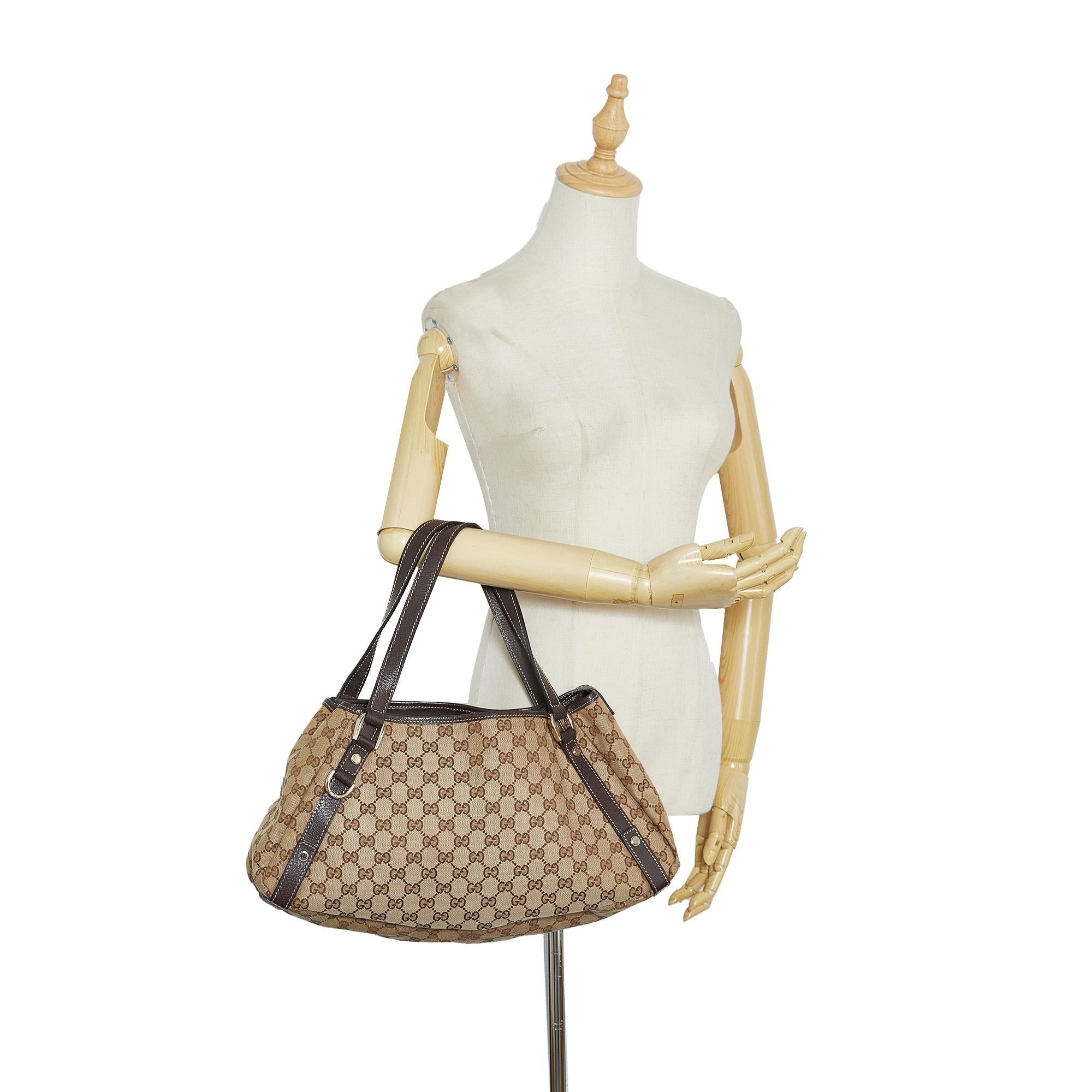 Gucci GG Canvas Abbey D-Ring Shoulder Bag (SHG-ovr3Zf)